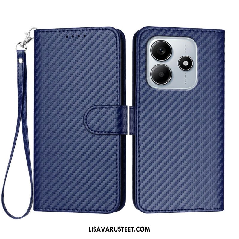 Nahkakotelo Xiaomi Redmi Note 14 5g Hiilikuitu