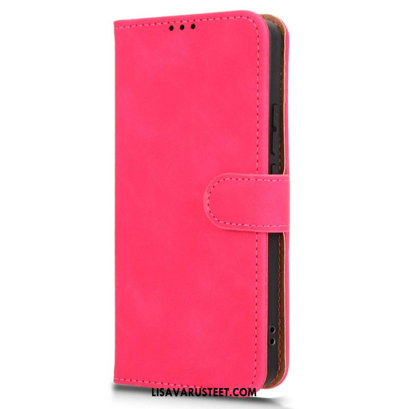 Nahkakotelo Xiaomi Redmi Note 14 5g Klassinen Mokkanahkaefekti