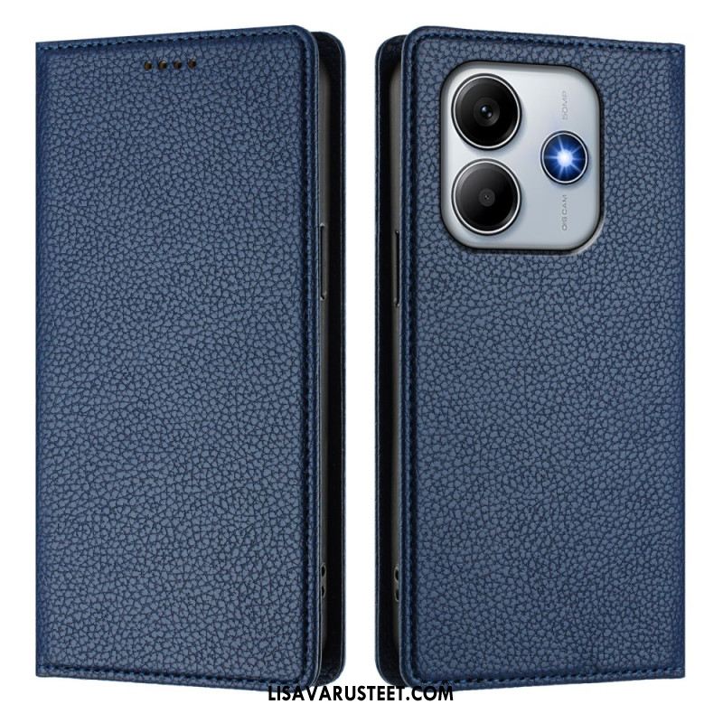 Nahkakotelo Xiaomi Redmi Note 14 5g Nahkaefekti Rfid-esto