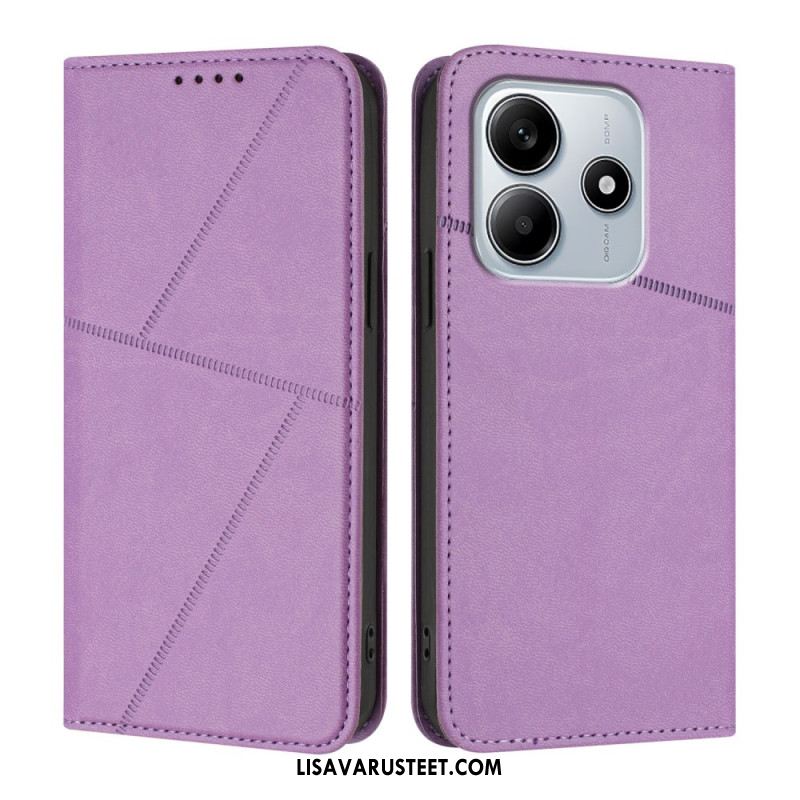 Nahkakotelo Xiaomi Redmi Note 14 5g Puhelinkuoret Viivat