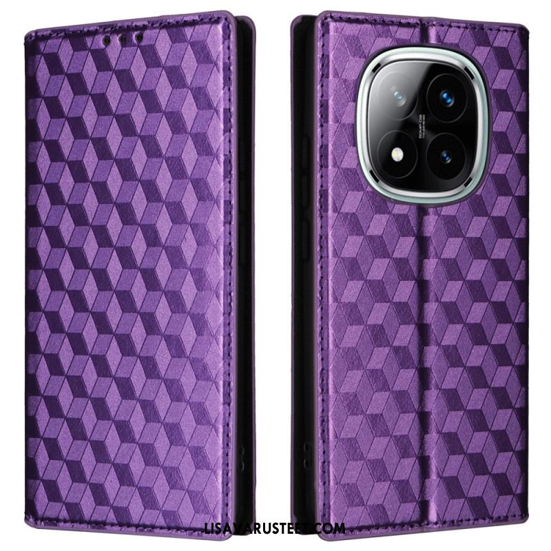 Nahkakotelo Xiaomi Redmi Note 14 Pro 4g 3d-timantit