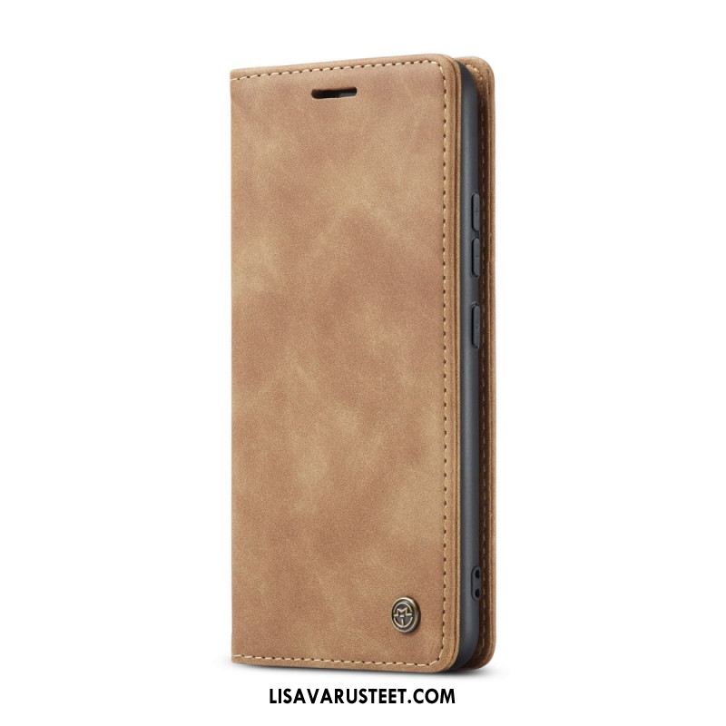 Nahkakotelo Xiaomi Redmi Note 14 Pro 5g Caseme-mokkanahkakuvio