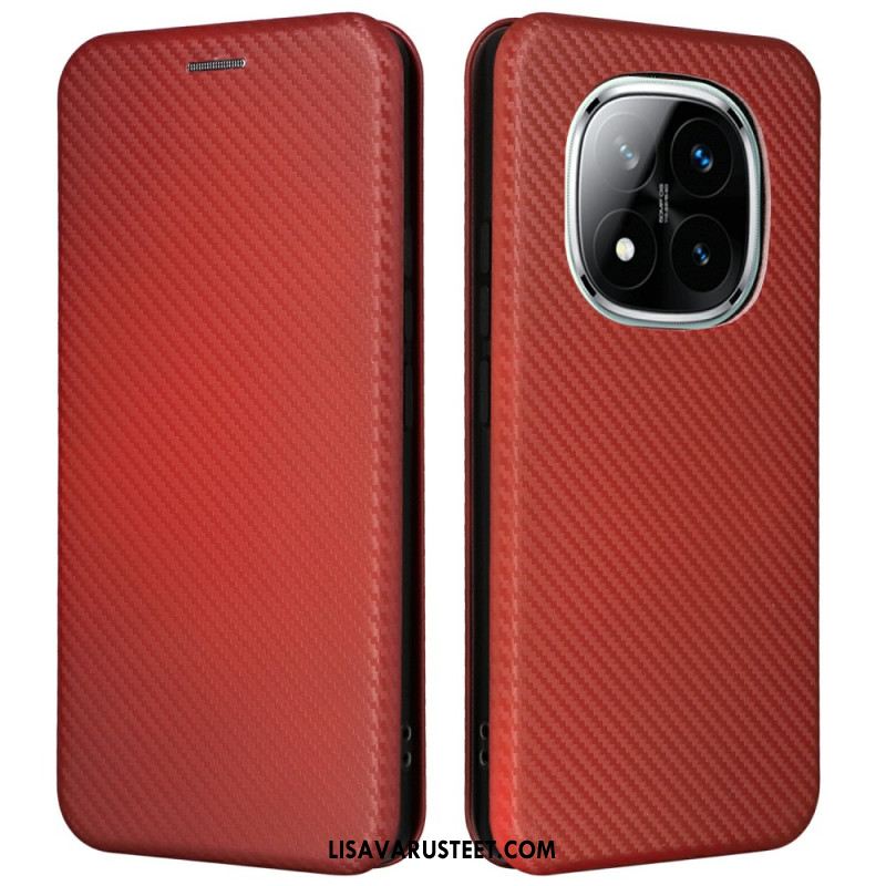 Nahkakotelo Xiaomi Redmi Note 14 Pro 5g Hiilikuitu