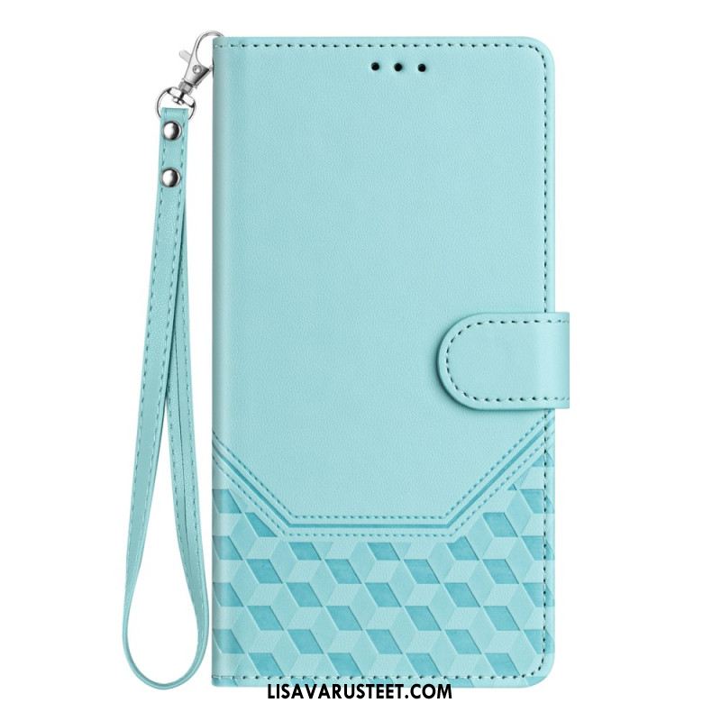 Nahkakotelo Xiaomi Redmi Note 14 Pro 5g Hunajakennokuvioinen