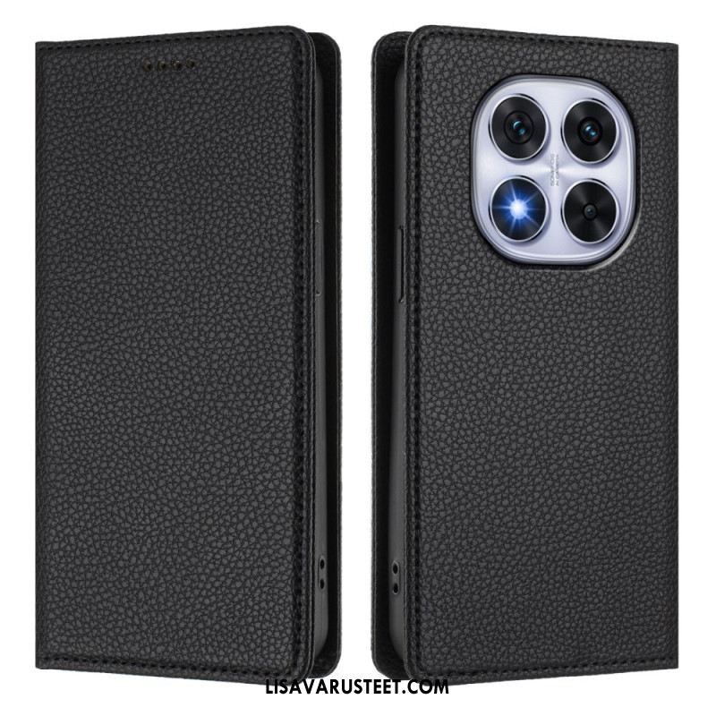 Nahkakotelo Xiaomi Redmi Note 14 Pro 5g Teksturoitu Rfid Suojakuori