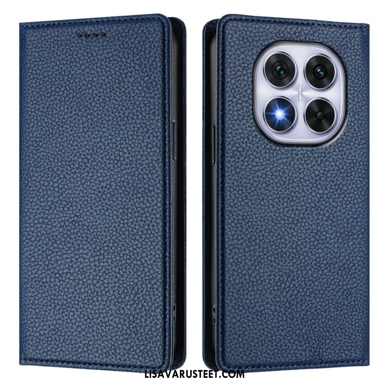 Nahkakotelo Xiaomi Redmi Note 14 Pro 5g Teksturoitu Rfid Suojakuori