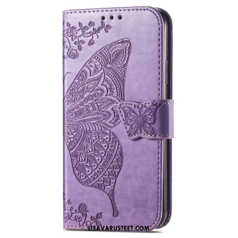 Nahkakotelo Xiaomi Redmi Note 14 Pro Plus 5g Barokkiperhonen