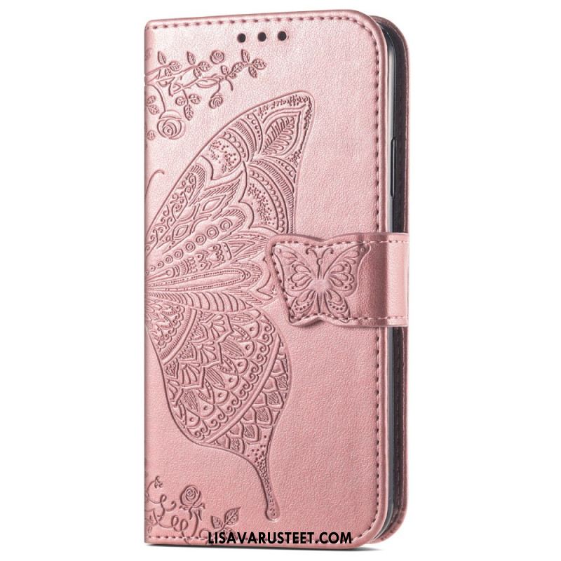 Nahkakotelo Xiaomi Redmi Note 14 Pro Plus 5g Barokkiperhonen