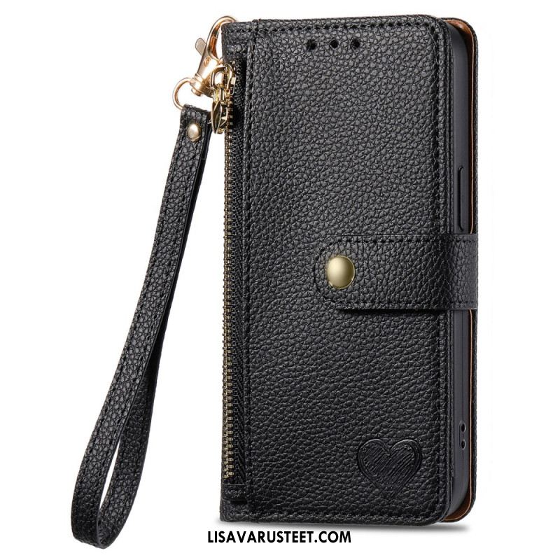 Nahkakotelo Xiaomi Redmi Note 14 Pro Plus 5g Pehmustettu Tasku Ja Rfid-suoja