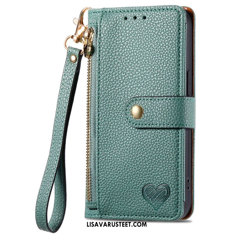 Nahkakotelo Xiaomi Redmi Note 14 Pro Plus 5g Pehmustettu Tasku Ja Rfid-suoja