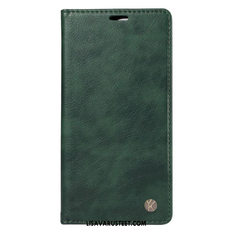 Nahkakotelo Xiaomi Redmi Note 14 Pro Plus 5g Vintage Ykatu Suojakuori