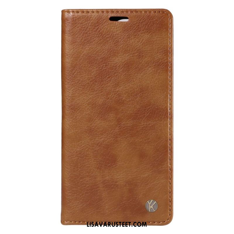 Nahkakotelo Xiaomi Redmi Note 14 Pro Plus 5g Vintage Ykatu Suojakuori