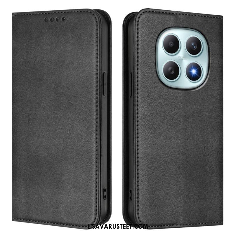 Nahkakotelo Xiaomi Redmi Note 15 5g Retro Rfid-suojauksella