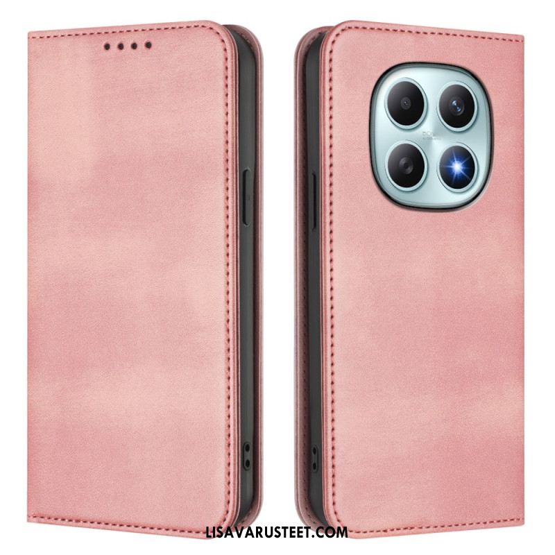 Nahkakotelo Xiaomi Redmi Note 15 5g Retro Rfid-suojauksella