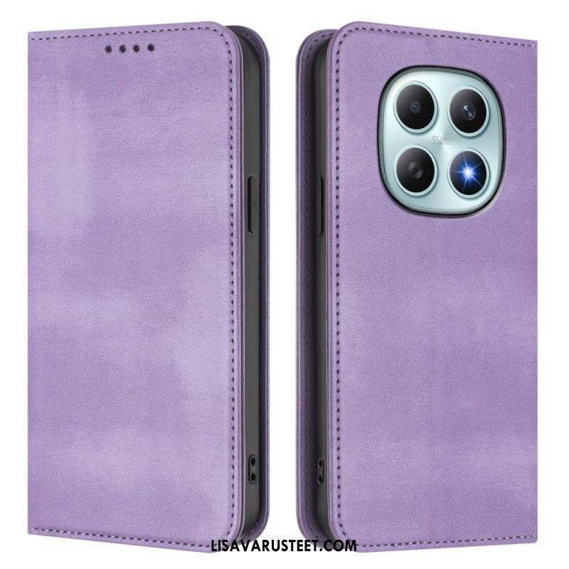 Nahkakotelo Xiaomi Redmi Note 15 5g Retro Rfid-suojauksella