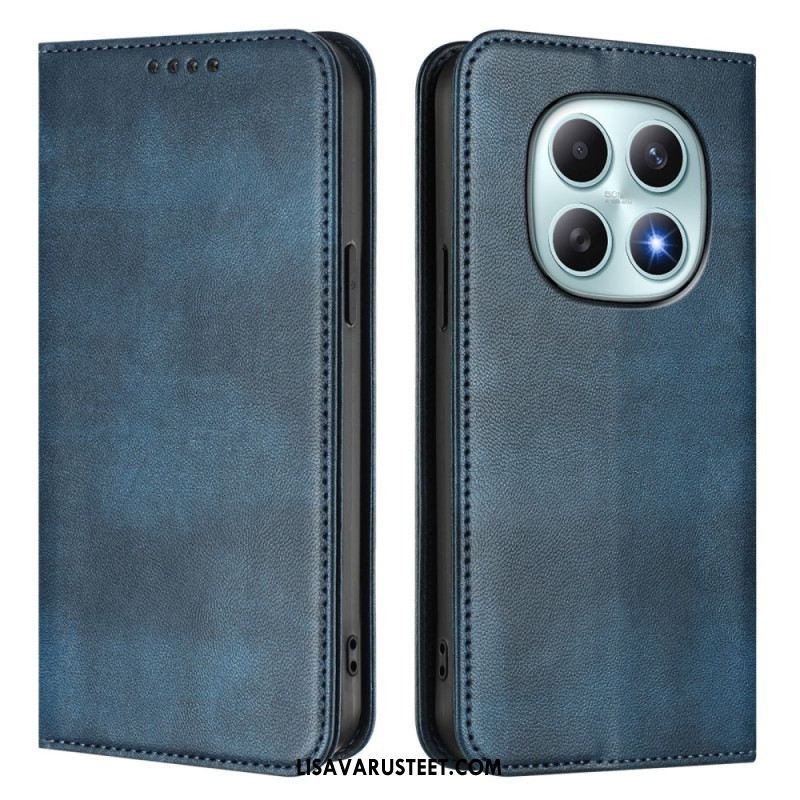 Nahkakotelo Xiaomi Redmi Note 15 5g Retro Rfid-suojauksella