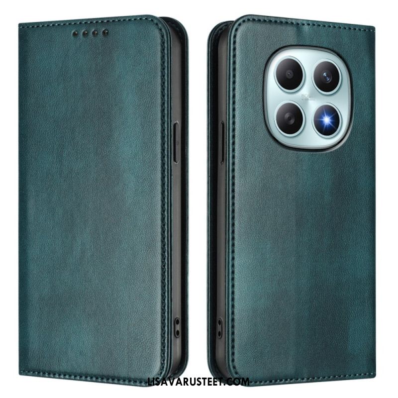 Nahkakotelo Xiaomi Redmi Note 15 5g Retro Rfid-suojauksella