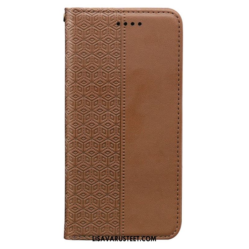 Nahkakotelo Xiaomi Redmi Note 15 Pro Plus 5g Läppäkansi Hihnareunuksella