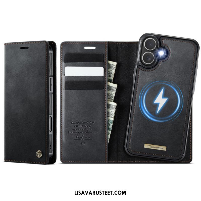 Nahkakotelo iPhone 17 Magsafe-yhteensopiva Irrotettava Kotelo Ja Rfid-suoja