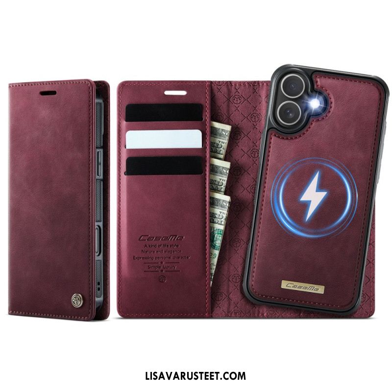 Nahkakotelo iPhone 17 Magsafe-yhteensopiva Irrotettava Kotelo Ja Rfid-suoja