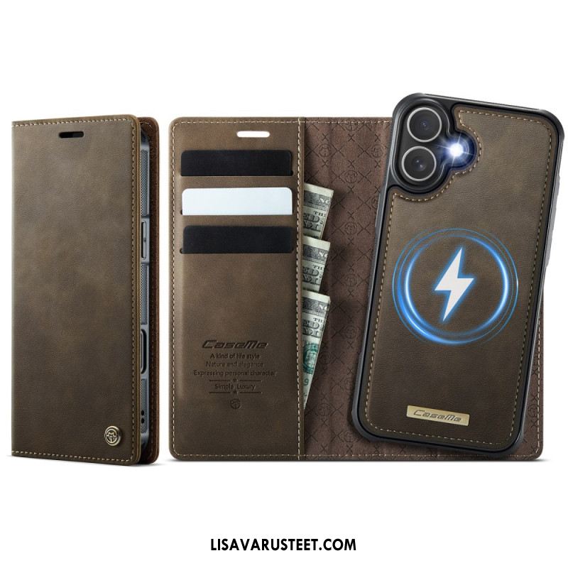 Nahkakotelo iPhone 17 Magsafe-yhteensopiva Irrotettava Kotelo Ja Rfid-suoja