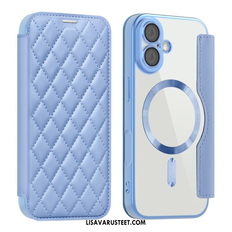 Nahkakotelo iPhone 17 Magsafe-yhteensopiva Tikattu