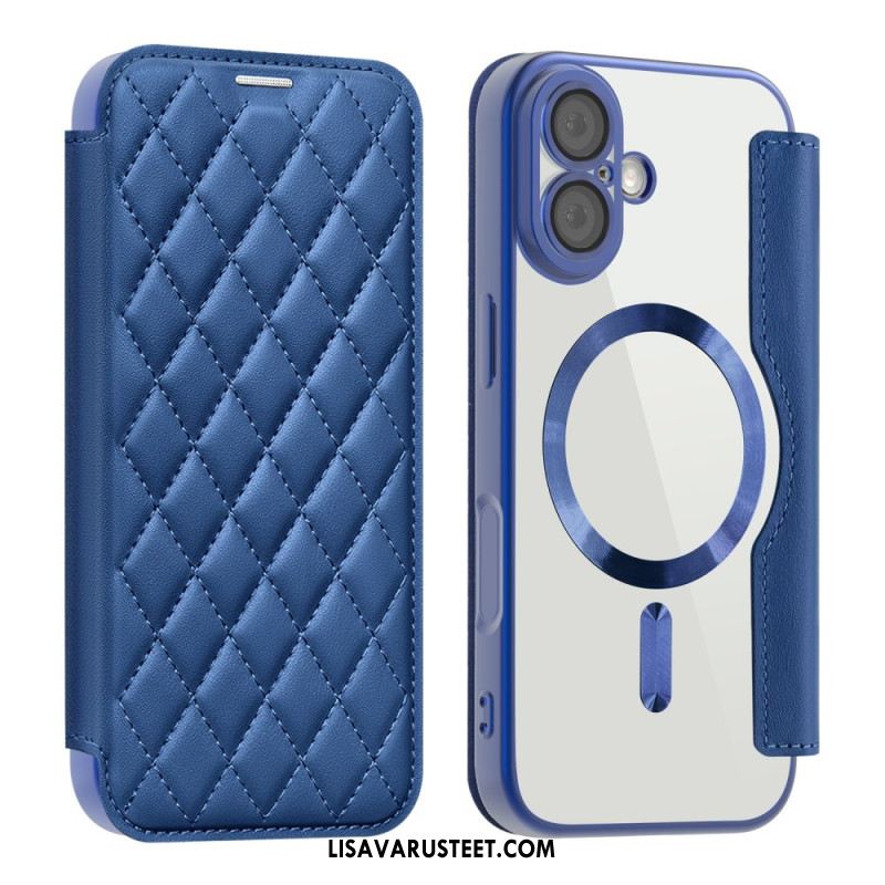 Nahkakotelo iPhone 17 Magsafe-yhteensopiva Tikattu