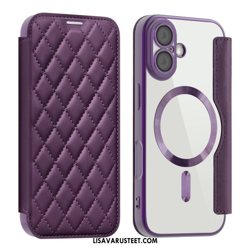 Nahkakotelo iPhone 17 Magsafe-yhteensopiva Tikattu