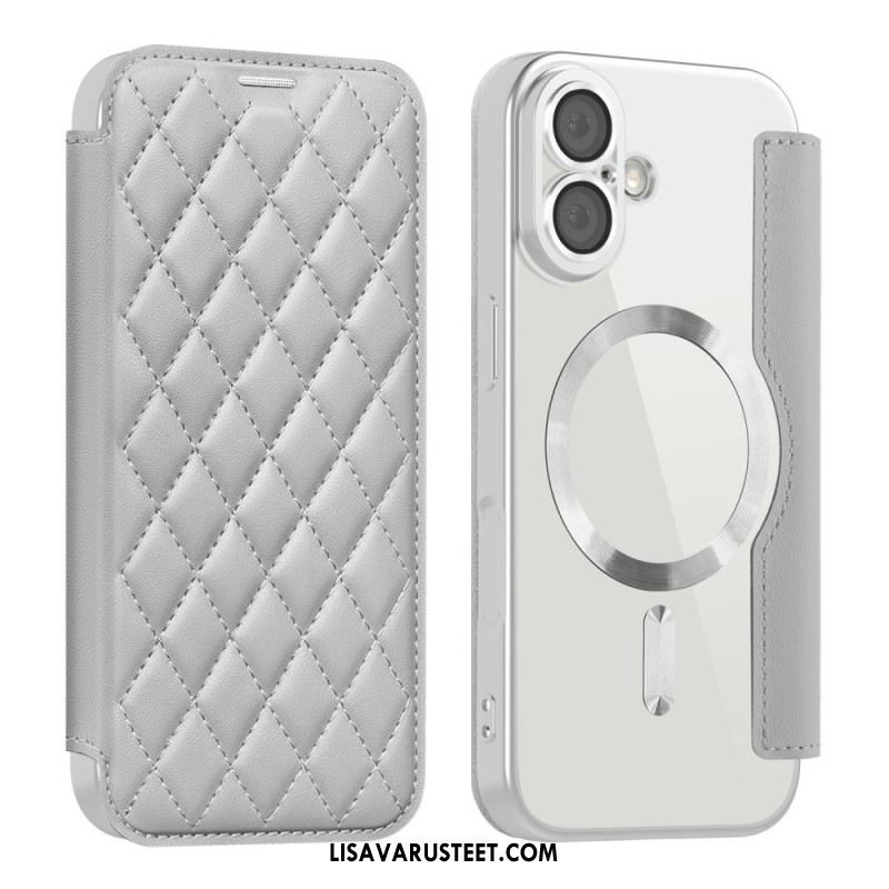 Nahkakotelo iPhone 17 Magsafe-yhteensopiva Tikattu