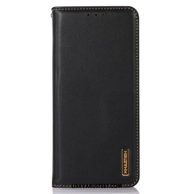 Nahkakotelo iPhone 17 Pro Khazneh Premium -nahka