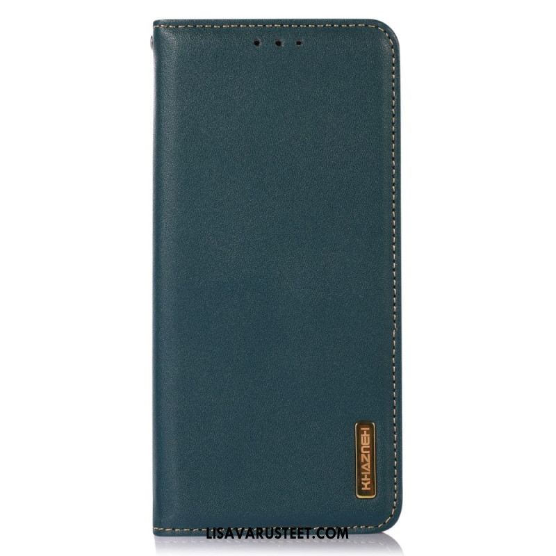 Nahkakotelo iPhone 17 Pro Khazneh Premium -nahka