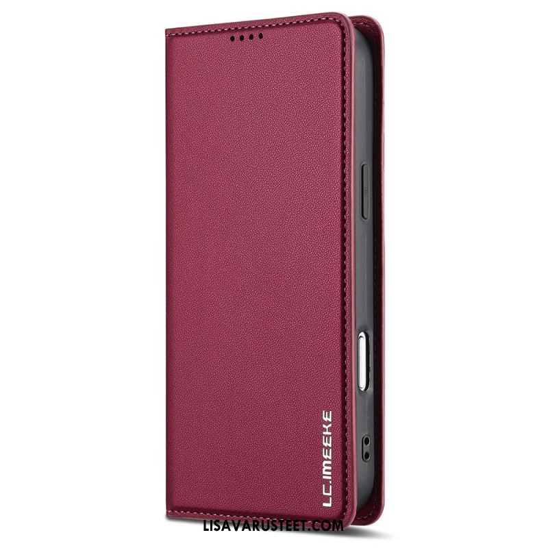 Nahkakotelo iPhone 17 Pro Klassinen Lc.imeeke Suojakuori