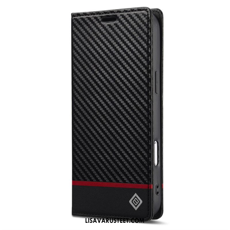 Nahkakotelo iPhone 17 Pro Lc.imeeke Hiilikuitu