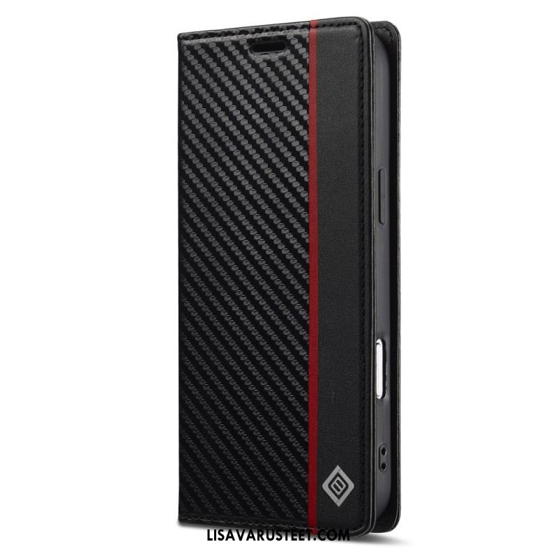 Nahkakotelo iPhone 17 Pro Lc.imeeke Hiilikuitu