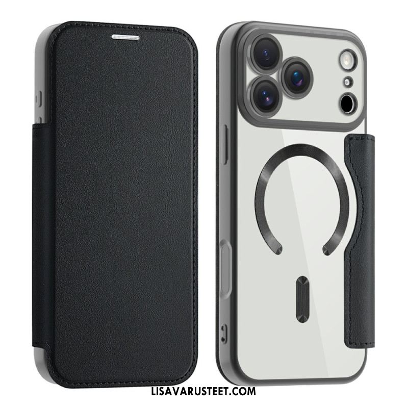 Nahkakotelo iPhone 17 Pro Magsafe-yhteensopiva Rfid-suojauksen Kanssa