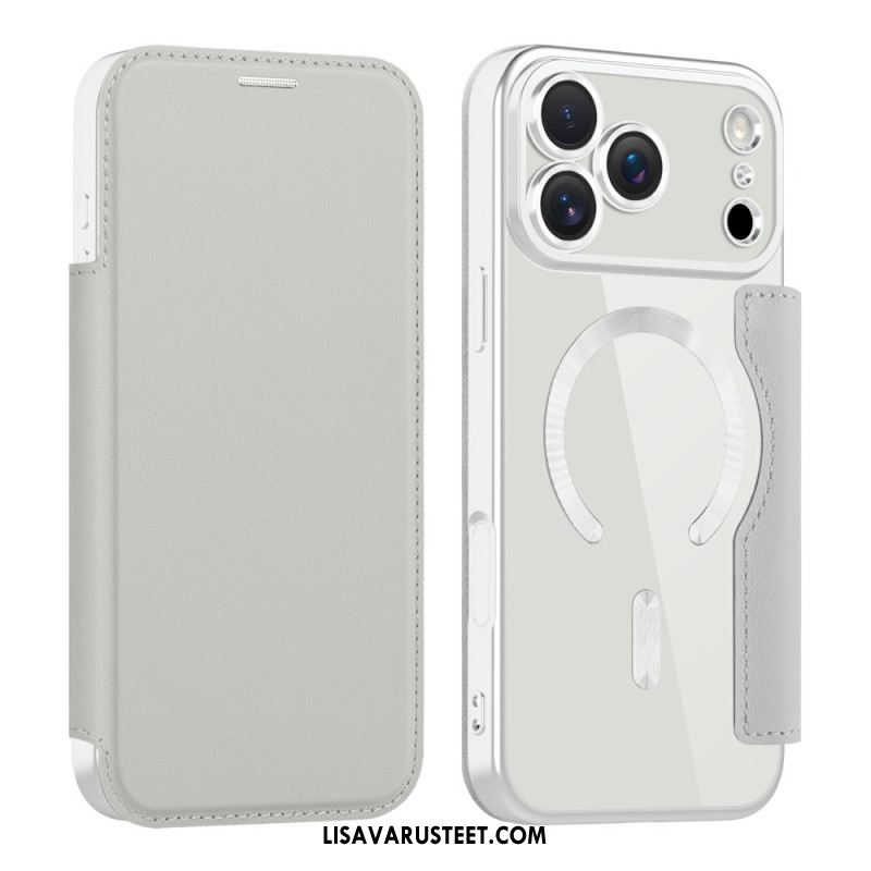 Nahkakotelo iPhone 17 Pro Magsafe-yhteensopiva Rfid-suojauksen Kanssa