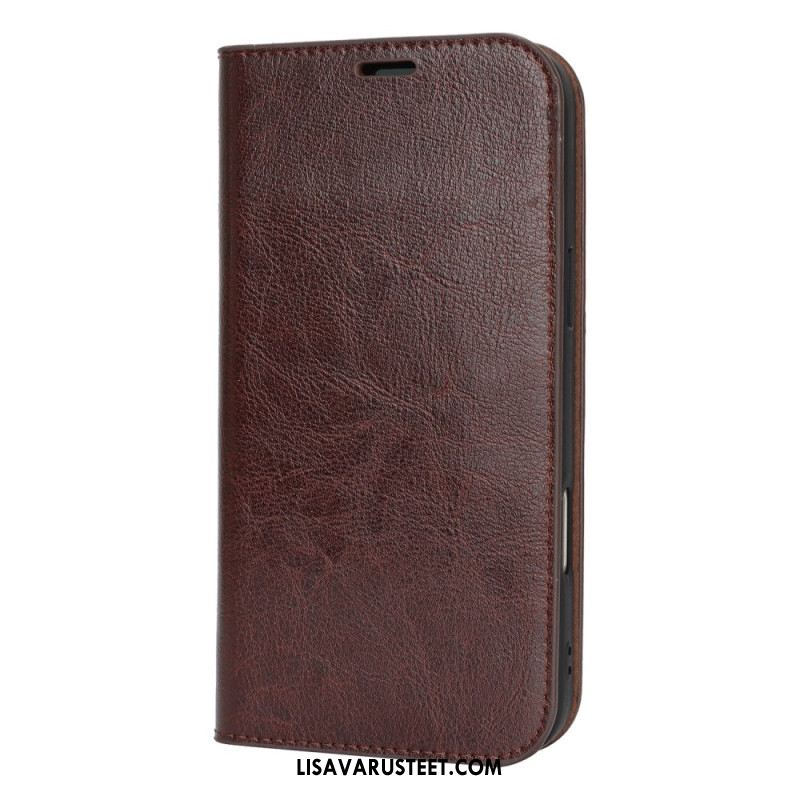 Nahkakotelo iPhone 17 Pro Max Aitoa Nahkaa