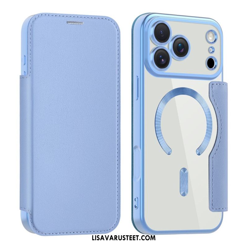 Nahkakotelo iPhone 17 Pro Max Puhelinkuoret Magsafe-yhteensopiva Rfid-korttikotelon Kanssa