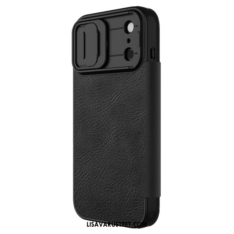 Nahkakotelo iPhone 17 Pro Max Puhelinkuoret Qin Pro -sarja Nillkin