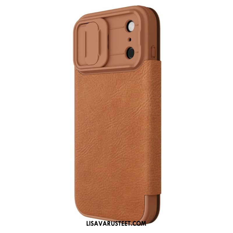 Nahkakotelo iPhone 17 Pro Max Puhelinkuoret Qin Pro -sarja Nillkin