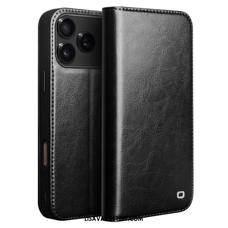 Nahkakotelo iPhone 17 Pro Vintage Qialino