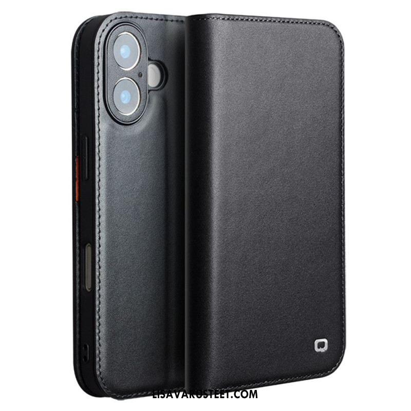 Nahkakotelo iPhone 17 Qialino Nahka Suojakuori