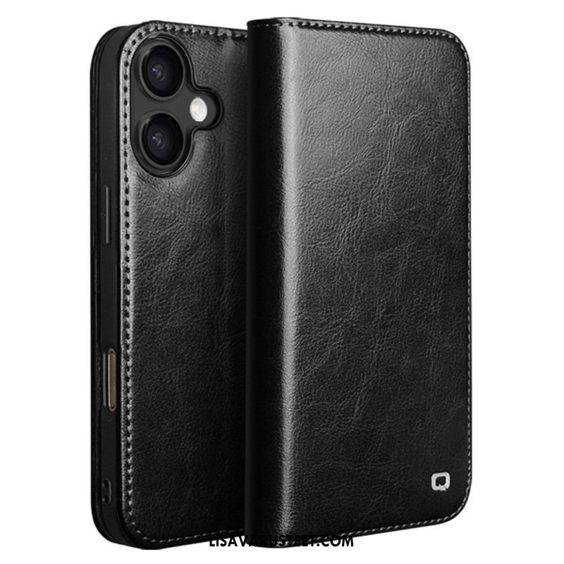 Nahkakotelo iPhone 17 Qialino Nahkalompakko