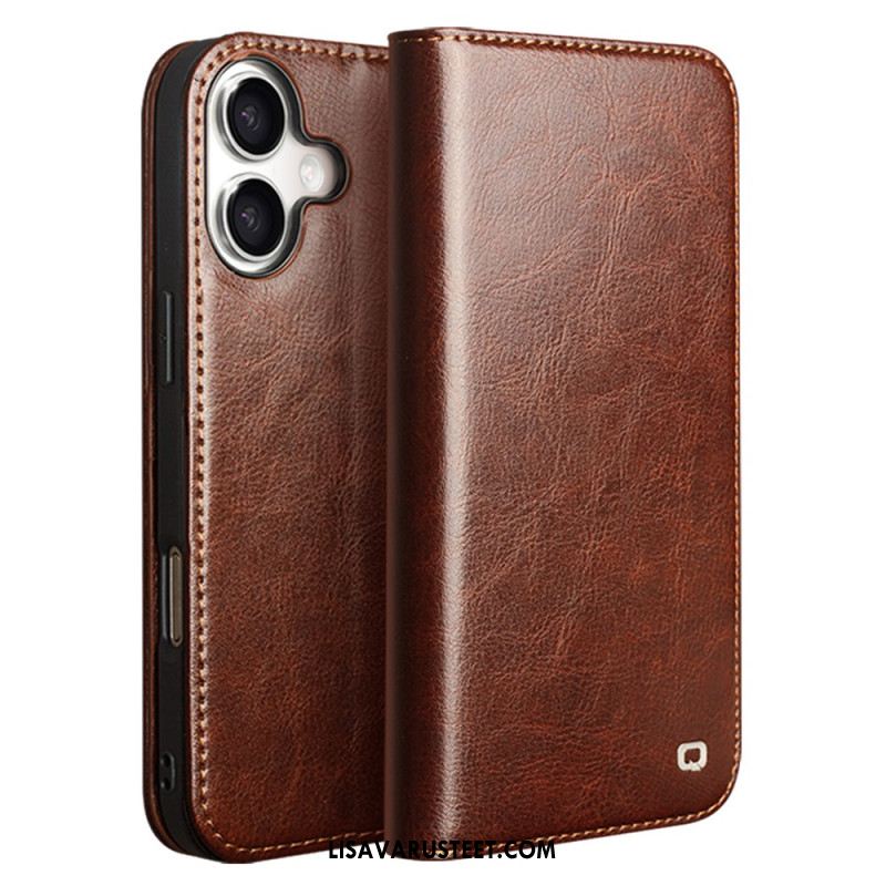 Nahkakotelo iPhone 17 Qialino Nahkalompakko