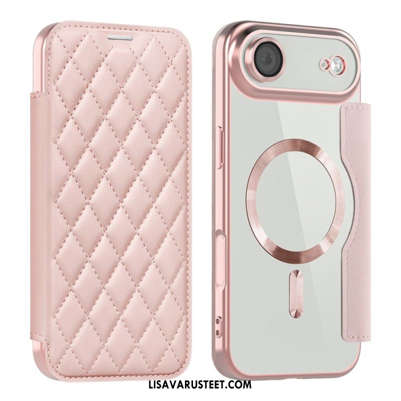 Nahkakotelo iPhone Air Puhelinkuoret Magsafe-yhteensopiva Tikattu