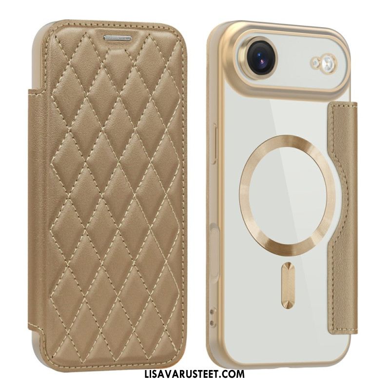 Nahkakotelo iPhone Air Puhelinkuoret Magsafe-yhteensopiva Tikattu