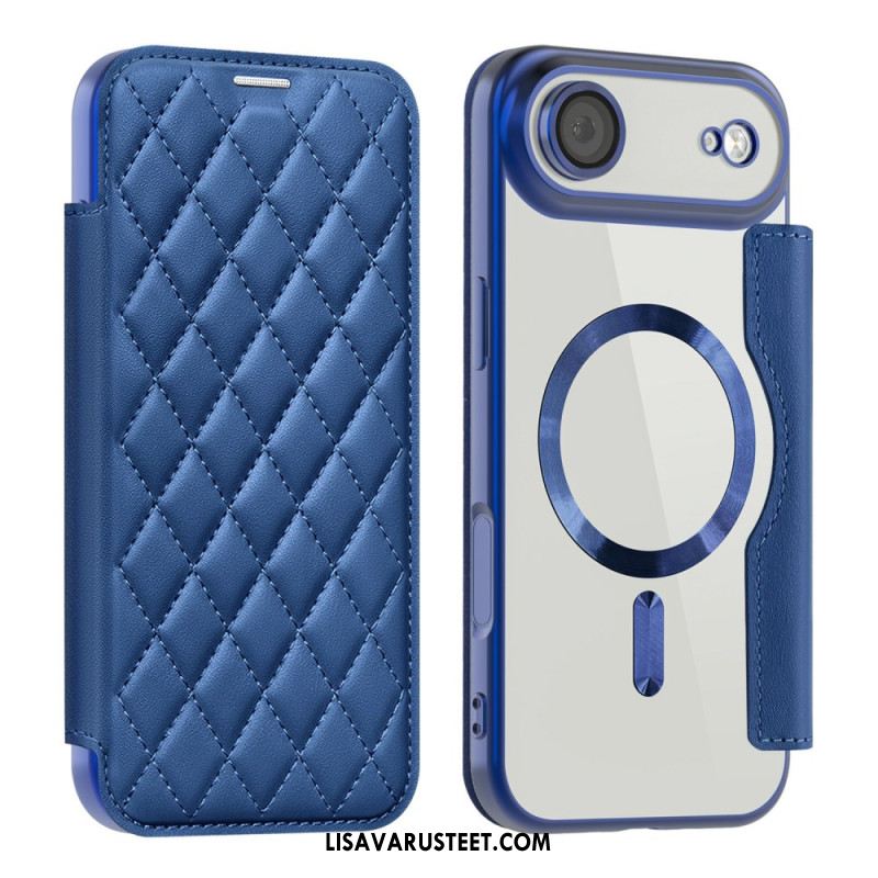 Nahkakotelo iPhone Air Puhelinkuoret Magsafe-yhteensopiva Tikattu