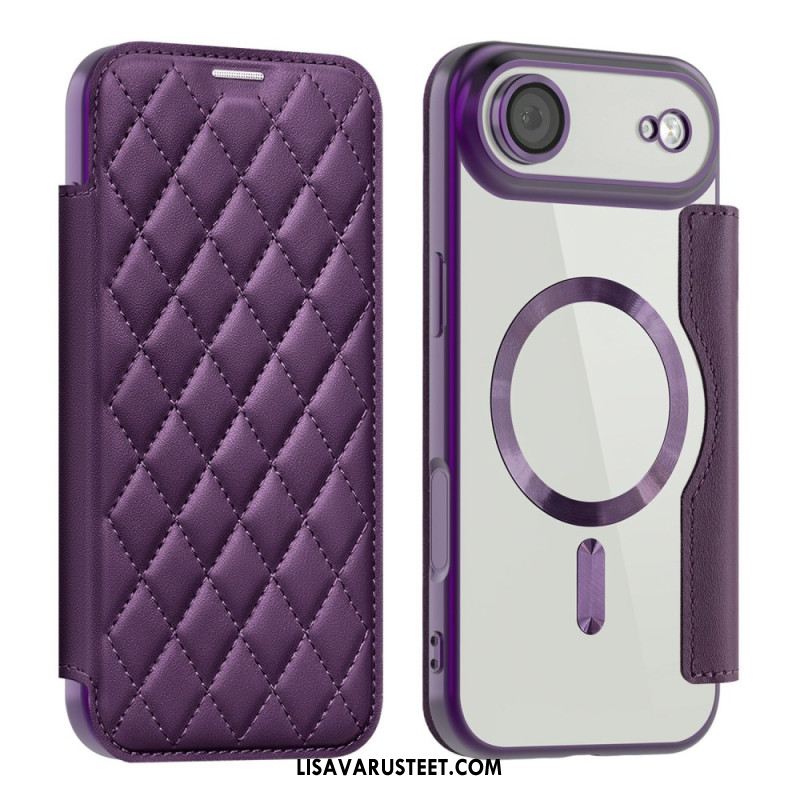 Nahkakotelo iPhone Air Puhelinkuoret Magsafe-yhteensopiva Tikattu