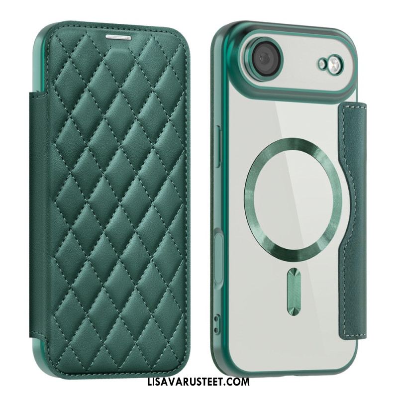 Nahkakotelo iPhone Air Puhelinkuoret Magsafe-yhteensopiva Tikattu