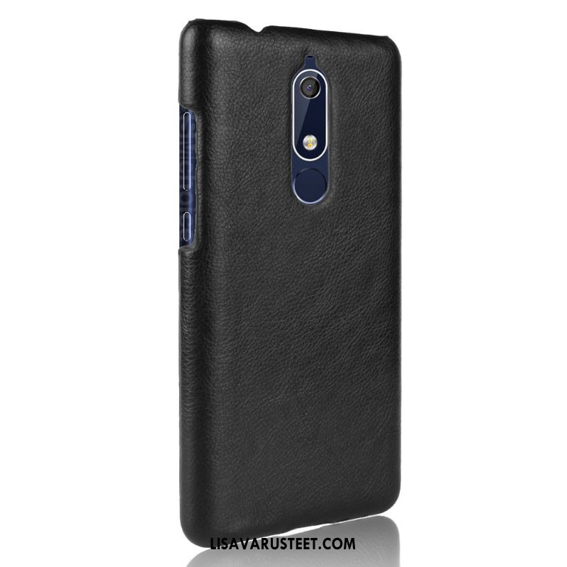 Nokia 5.1 Kuoret Pesty Suede Puhelimen Suojaus Kotelo Kukkakuvio Alennus